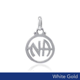 NA Recovery Solid White Gold Pendant WPD4341