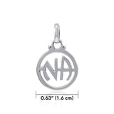 NA Recovery Solid White Gold Pendant WPD4341