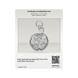 Celtic Spiritual Fruit Apple with Tree of Life Solid Gold Charm GPD6445