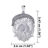 Admiration towards the Tree of Life creation ~ 14K White Gold Jewelry Pendant WPD974