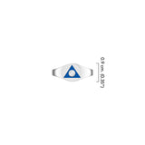 Al-Anon Solid Gold Ring with Blue Enamel GRI2562