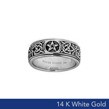 The Star 14K White Gold Spinner ring WTR1694