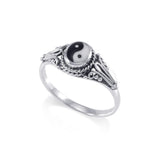 Rainbow  / Yin Yang Pride Silver Ring JR207 - Jewelry