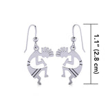 Kokopelli Sterling Silver Earrings TE095