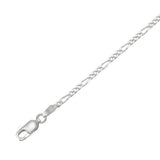Figaro Sterling Silver Chain CH2359 - Jewelry