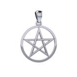 Pentacle White Gold Pendant WPD-XWHITE