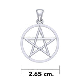 Pentacle White Gold Pendant WPD-XWHITE