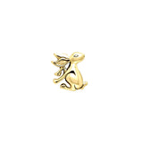Small Rabbit or Hare Solid Gold Pendant GPD2995