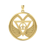 Peace of Feminine Power Solid Gold Pendant GPD5133