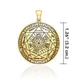 Experience Divine Guidance: The Seven Archangels Solid Gold Pendant - GPD5154 | Embrace Heavenly Protection and Spiritual Connection