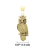 Celtic Horned Owl Pendant GPD5722