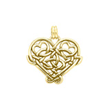 Cari Buziak Celtic Heart Yellow Gold Pendant GPD635