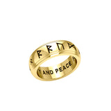 Runic 14K Yellow Gold Spinner Ring GRI1296
