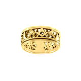 Uncovering the Natural Sense of Masonry in 14K Yellow Gold Spinner Ring GRI1616