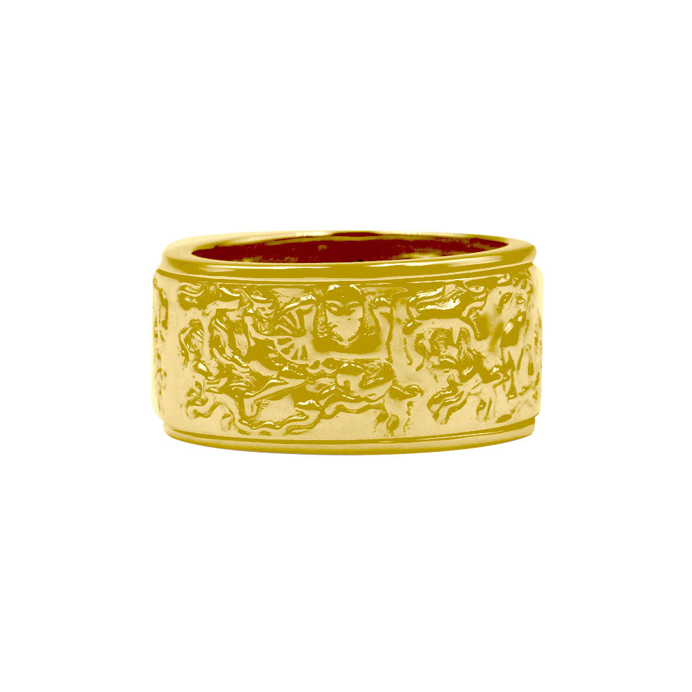 The Steve Miller Cernunnos Solid Yellow Gold Spinner Ring GRI2387