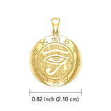 Eye of the Universe 14K Yellow Gold Pendant GTP1584