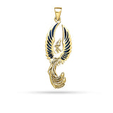 From the ashes rises the rebirth of the  phoenix A fine sterling silver Pendant GTP2838