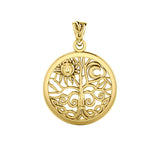 Celtic Tree of Life 14K Yellow Gold Pendant GTP3109
