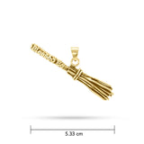 Gold Broomstick Pendant  GTP3303