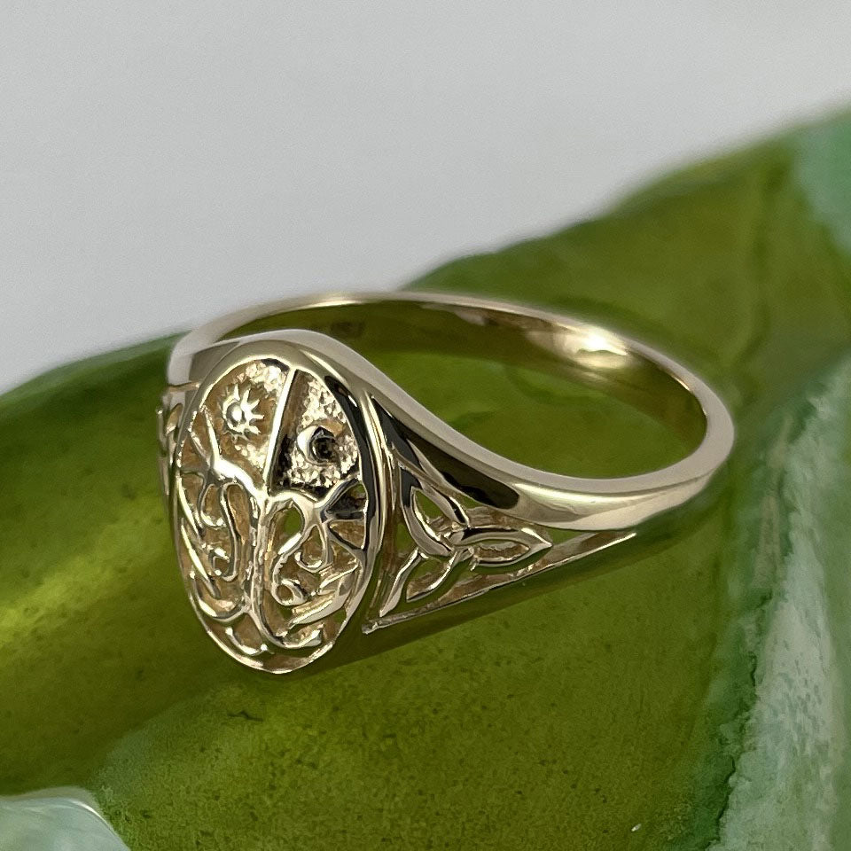 Tree of Life Solid Gold Ring GTR3688