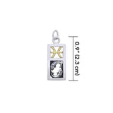 Pisces Silver and Gold Charm MCM294 - Jewelry
