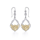 Celtic Knot Silver and Gold Vermeil Earrings MER1901 - Jewelry