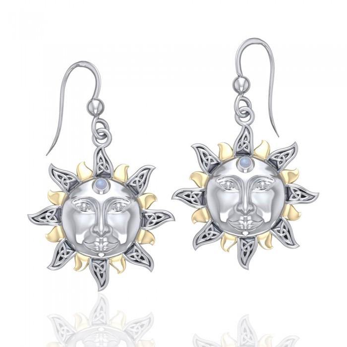 Celtic Sun Earrings MER567 - Jewelry