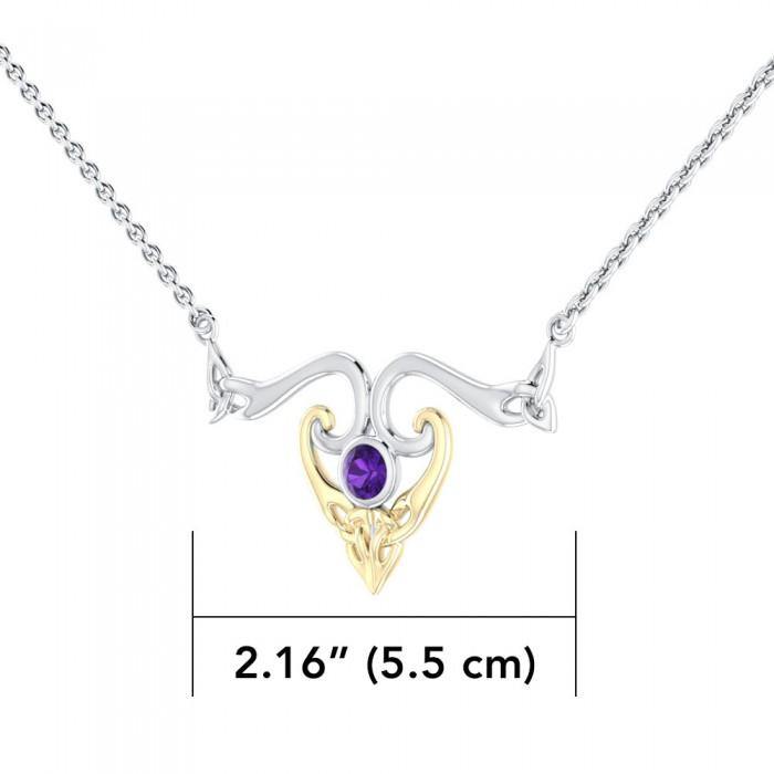 Modern Celtic Triskele Necklace MNC162 - Jewelry