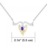 Modern Celtic Triskele Necklace MNC162 - Jewelry