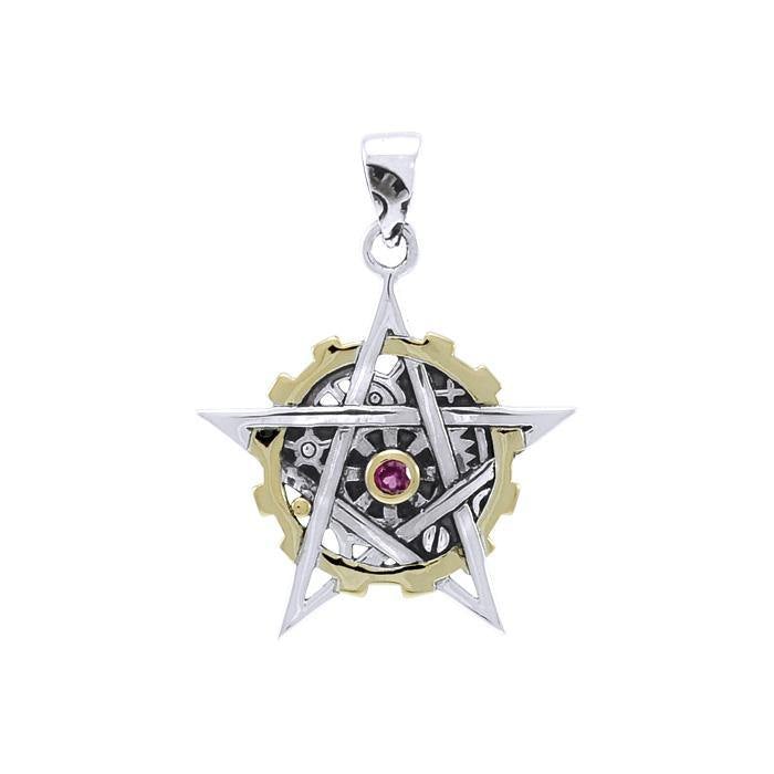The Star Steampunk Silver and Gold Accent MPD3924 - Jewelry
