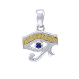 Eye of Horus Silver and Gold Pendant MPD4310