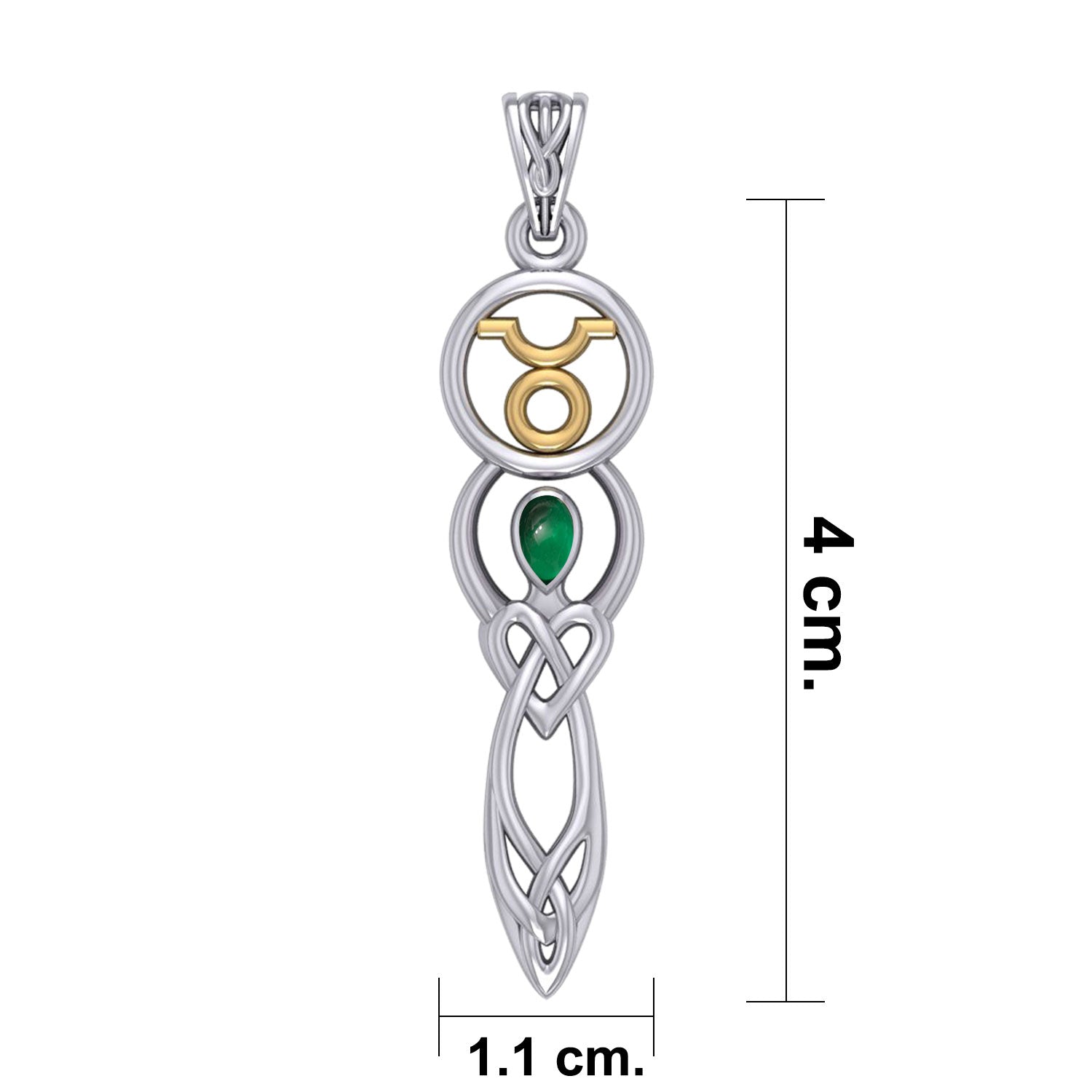 Silver Marble & Marcasite Celtic Necklace - Solvar Irish Jewellery