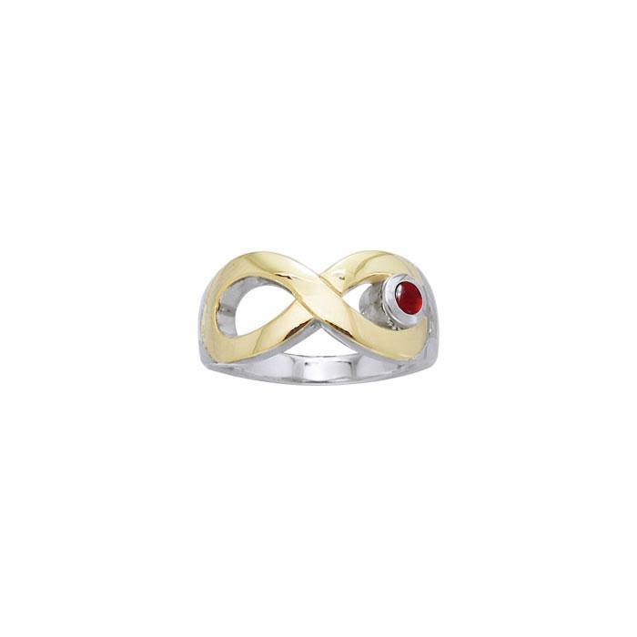 Eternal Love Spell Silver and Gold Ring MRI1559