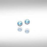 Yin Yang Silver Post Earrings NE016 - Jewelry