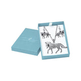 Brigid Ashwood Celtic Horse Silver Pendant Chain and Earrings Box Set SET069 - Jewelry