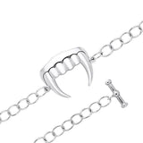 Vampire Teeth Silver Bracelet TBL154 - Jewelry