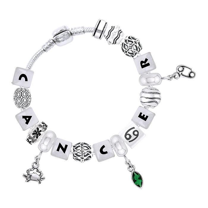 Cancer Astrology Bead Bracelet TBL318 - Jewelry