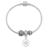 The Star Sterling Silver Bead Bracelet TBL357 - Jewelry
