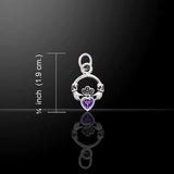 Silver Celtic Claddagh Birthstone Charm TCM274 - Jewelry