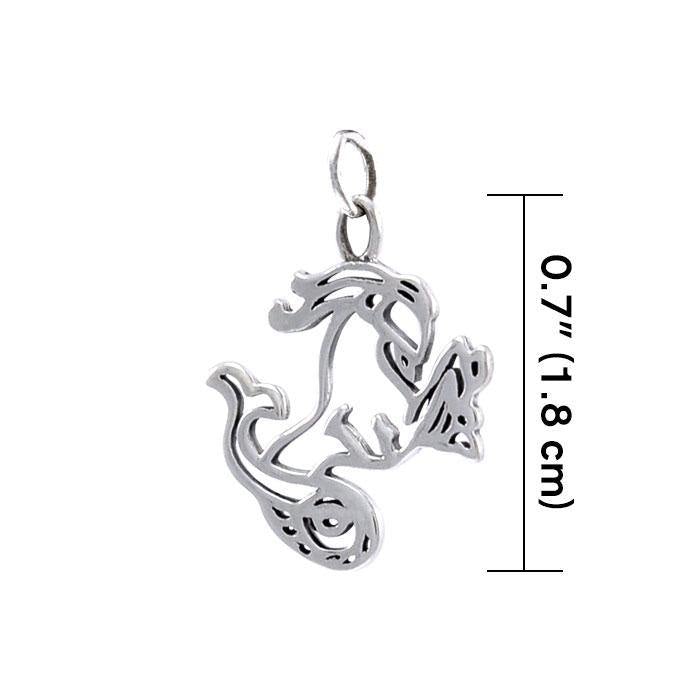 Capricorn Zodiac Silver Charm TCM494 - Jewelry