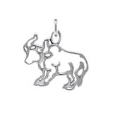 Taurus Zodiac Silver Charm by Amy Zerner TCM498 - Jewelry
