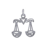 Libra Zodiac Silver Charm By Amy Zerner TCM503 - Jewelry