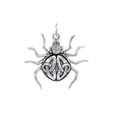 Spider with Triquetra Silver Charm TCM544 - Jewelry