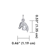 Equestrian Horse Silver Charm TCM650 - Jewelry