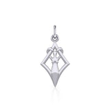 Goddess in Diamond Frame Silver Charm TCM651 - Jewelry