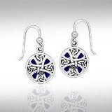 Celtic Trinity Knotwork Silver Cross Earrings TE1199 - Jewelry