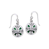 Celtic Trinity Knotwork Silver Cross Earrings TE1199 - Jewelry