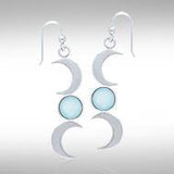 Blue Moon Silver Earrings TE2856 - Jewelry