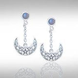 Blue Moon The Star Moon Earrings TE2909 - Jewelry