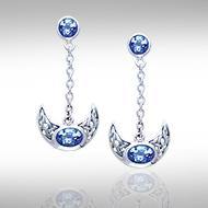 Blue Moon Silver Earrings TE2910 - Jewelry
